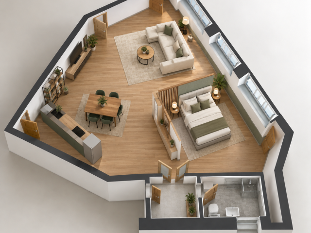 ATYPICKÝ 1-IZBOVÝ ATELIÉROVÝ BYT S VEĽKÝM POTENCIÁLOM – NOVÉ ZÁMKY